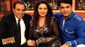 Poonam Dillion and Dharmendra on Comedy Nights with Kapil