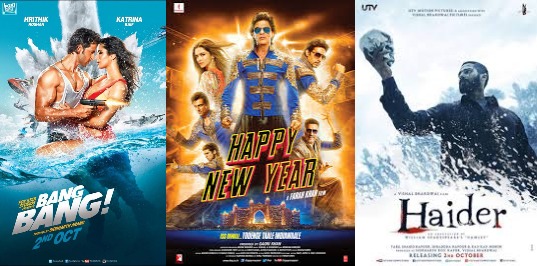 Boolywood movie BangBang release strategy Haider Happy New year